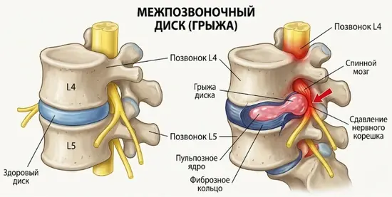 Что такое грыжа позвоночника?