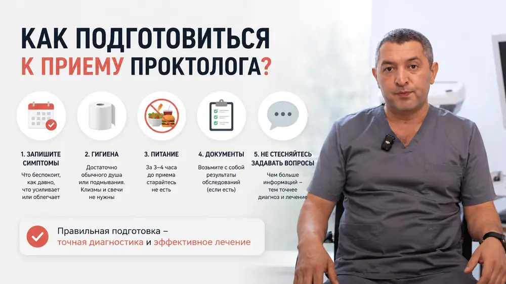 Как подготовиться к приему проктолога? 🤔