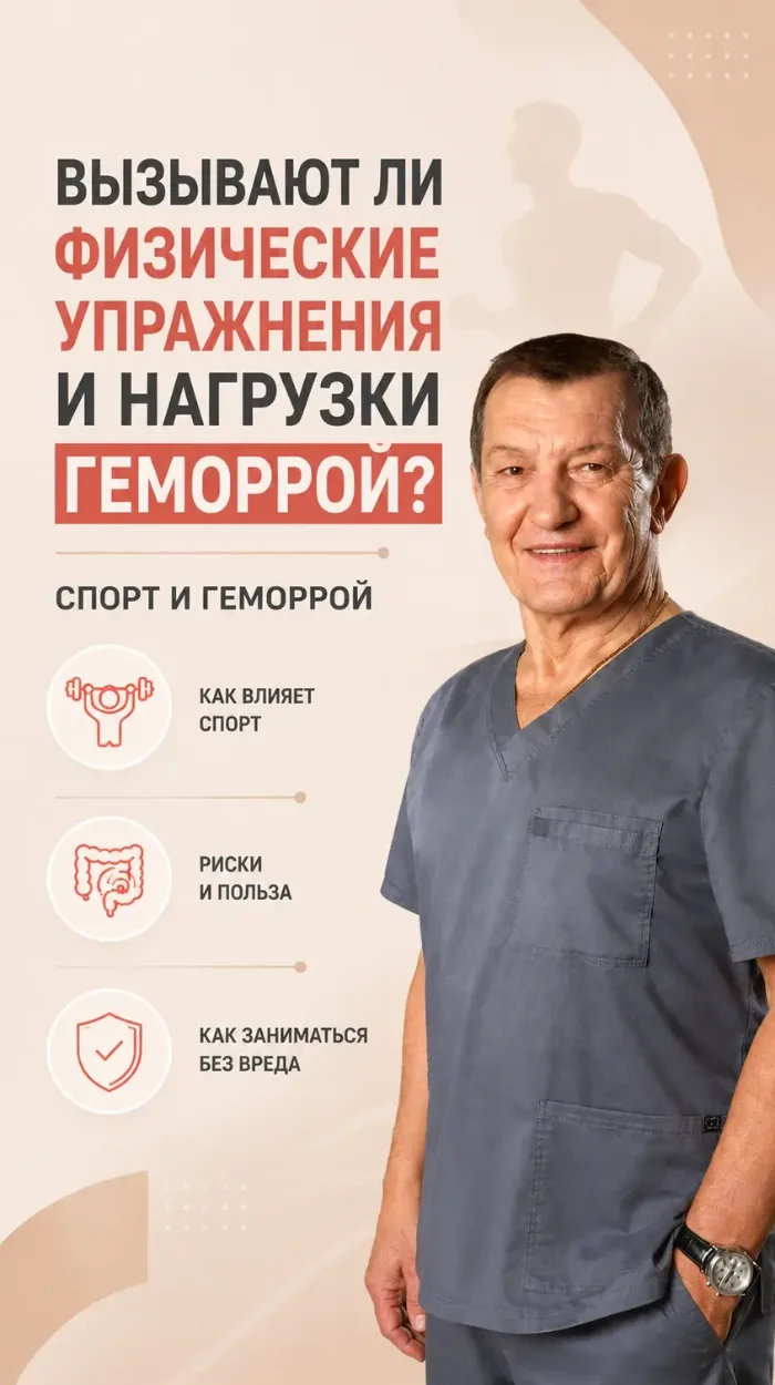 Вызывают ли физические упражнения и нагрузки геморрой? Спорт и геморрой